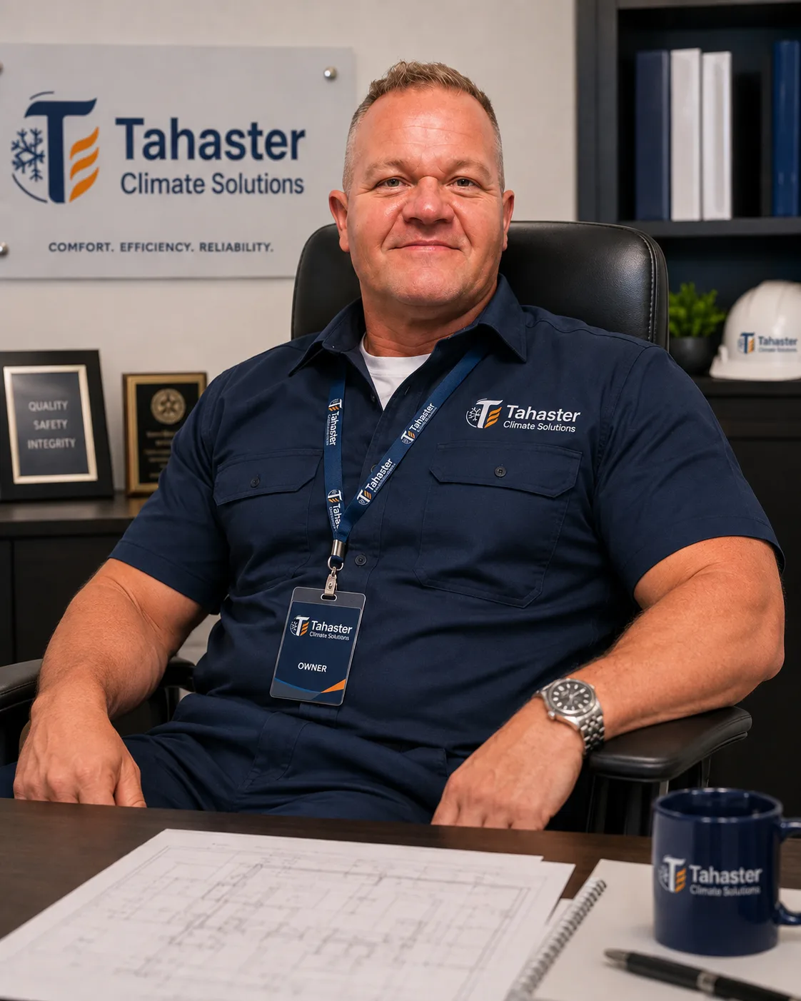 Tahaster company leadership in the office